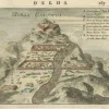 Outlet Pamono Original Illustration of Mount Cinthus on the Isle of Delos, Greece, 1688, Print