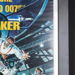 Pamono Original James Bond 007 Moonraker Film Poster Signed by Roger Moore, 1979><noscript><img width=