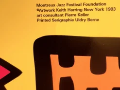Pamono Original Montreux Jazz Festival Screenprint Poster by Keith Haring, 1983><noscript><img width=