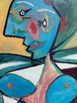 New Pamono Original Pablo Picasso Exhibition Poster, 1988
