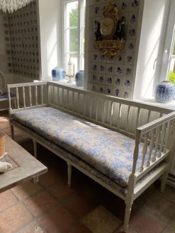 Pamono Original Swedish Bench with New Cover, 1880s> Benches