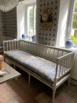 Pamono Original Swedish Bench with New Cover, 1880s> Benches
