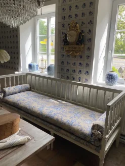Pamono Original Swedish Bench with New Cover, 1880s><noscript><img width=