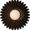Clearance Pamono Ostro Black Ceramic Wall Sconce by Simone & Marcel