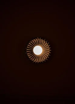Clearance Pamono Ostro Black Ceramic Wall Sconce by Simone & Marcel