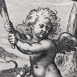Sale Pamono Otto van Veen, Amorvm Emblemata, 1608, Engravings, Framed, Set of 2