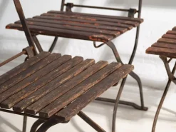 Pamono Outdoor Chairs, 1920s, Set of 3><noscript><img width=