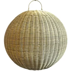 Pamono Outdoor Faux Rattan Globe Lantern, 2010s> Garden Lighting