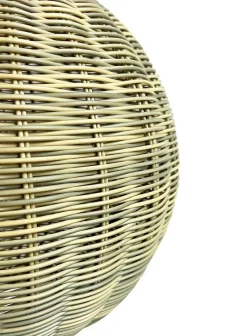 Hot Pamono Outdoor Faux Rattan Globe Lantern, 2010s