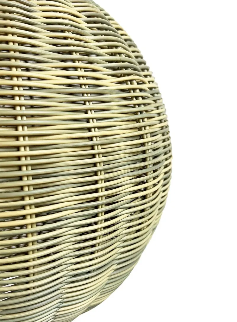 Hot Pamono Outdoor Faux Rattan Globe Lantern, 2010s