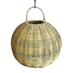 Pamono Outdoor Faux Rattan Globe Lantern, 2010s> Garden Lighting