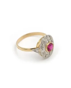 Pamono Oval Art Deco Ring><noscript><img width=