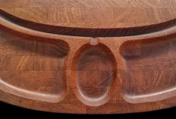 Online Pamono Oval Cutting Board or Serving Dish in Solid Teak from Digsmed, Denmark