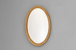Pamono Oval Gilt Mirror, 1930s> Mirrors