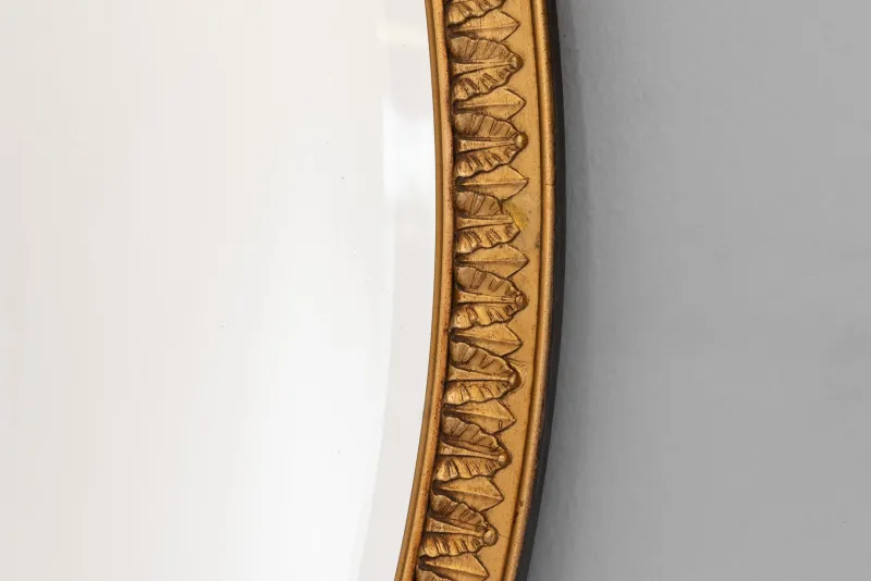 Pamono Oval Gilt Mirror, 1930s> Mirrors