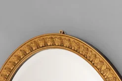 Pamono Oval Gilt Mirror, 1930s><noscript><img width=