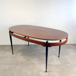 Pamono Oval Table by Silvio Cavatorta, 1960s> Dining Tables & Sets
