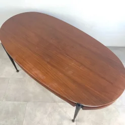 Pamono Oval Table by Silvio Cavatorta, 1960s><noscript><img width=