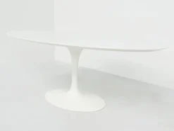 Pamono Oval Tulip Dining Table by Eero Saarinen for Knoll International, 1980s