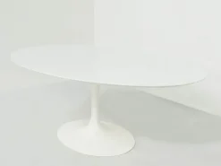 Pamono Oval Tulip Dining Table by Eero Saarinen for Knoll International, 1980s