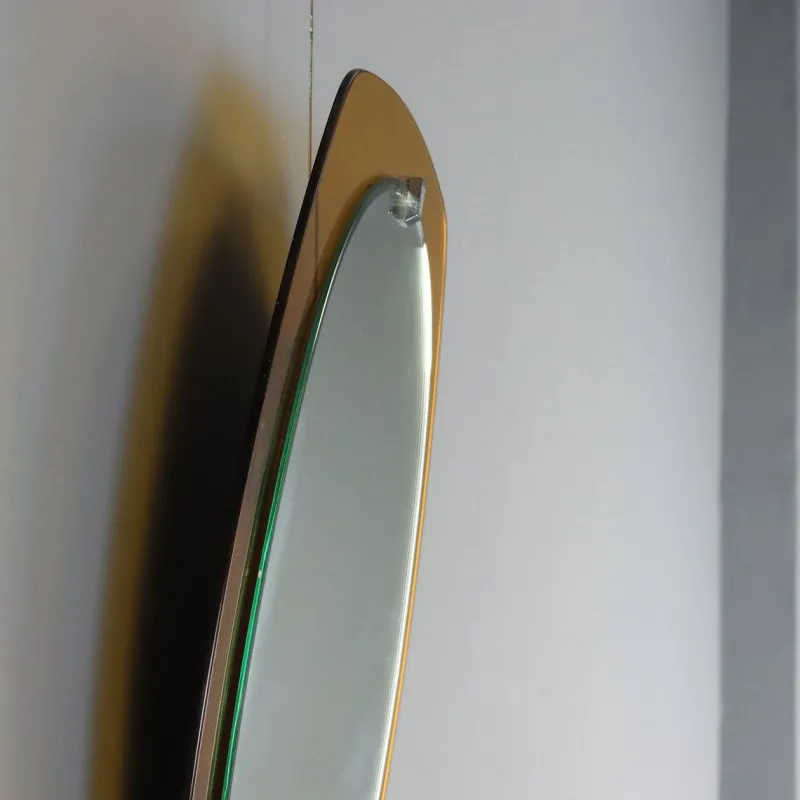 Online Pamono Oval Wall Mirror, 1960s