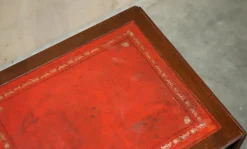 Pamono Oxblood Leather Extending Games Table from Bevan Funnell><noscript><img width=