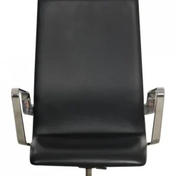 Pamono Oxford Chair in Black Essential Leather by Arne Jacobsen, 2000s><noscript><img width=