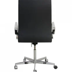 Pamono Oxford Chair in Black Essential Leather by Arne Jacobsen, 2000s><noscript><img width=