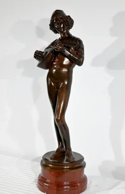 Pamono P. Dubois, Florentine Singer of the 15th Century, 1865, Bronze><noscript><img width=