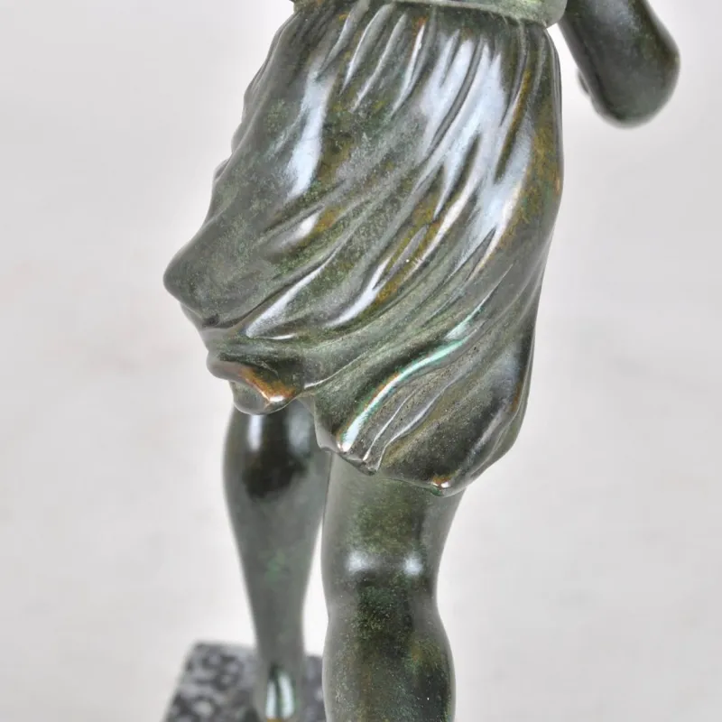 Outlet Pamono P Le Faguays, Art Deco Woman with Ball, 20th Century, Bronze