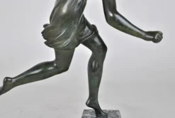 Outlet Pamono P Le Faguays, Art Deco Woman with Ball, 20th Century, Bronze