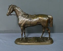 Hot Pamono P. Lenordez, Horse Saucebox, Late 19th Century, Bronze
