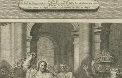 Pamono P. Mortier, Miracles of Christ Wedding at Cana & Cleansing of the Temple, 1700, Paper><noscript><img width=