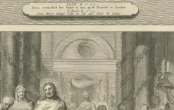 Pamono P. Mortier, Miracles of Christ Wedding at Cana & Cleansing of the Temple, 1700, Paper><noscript><img width=