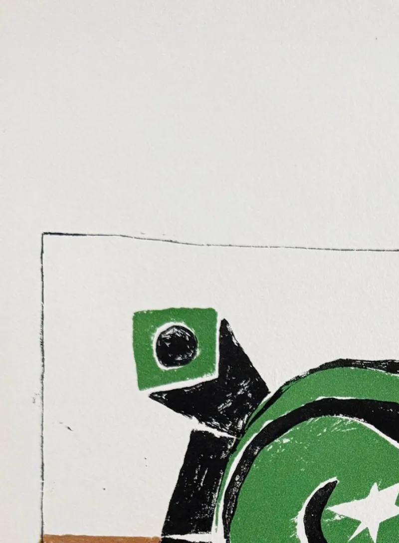 Pamono Pablo Picasso, Composition en Troi Couleurs, 1957, Lithograph> Prints & Multiples