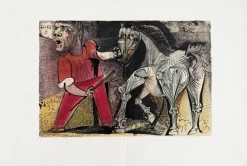Pamono Pablo Picasso, Dompteur et son Cheval, 1957, Lithograph