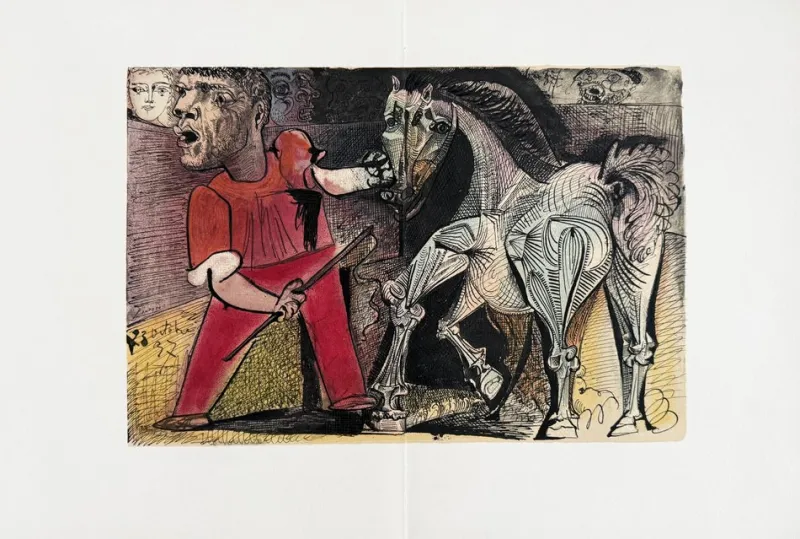 Pamono Pablo Picasso, Dompteur et son Cheval, 1957, Lithograph