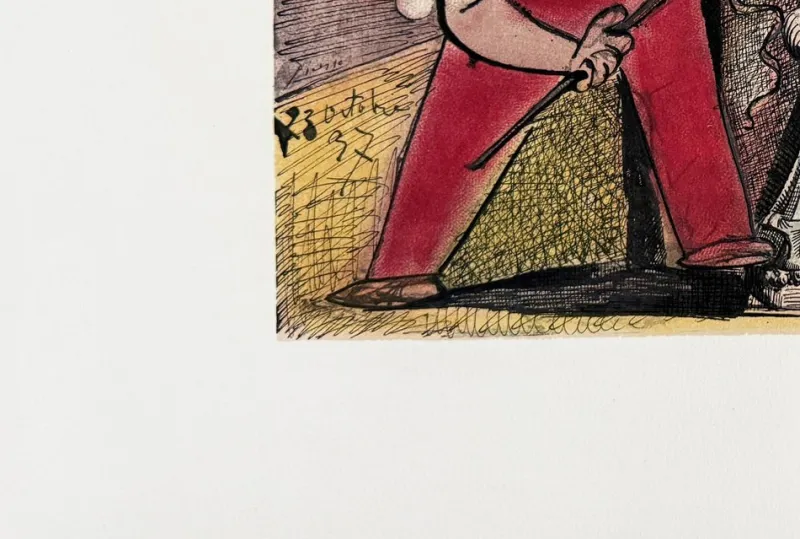 Pamono Pablo Picasso, Dompteur et son Cheval, 1957, Lithograph