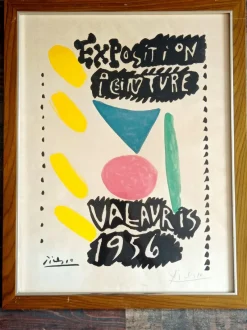 Best Pamono Pablo Picasso, Rare Hand-Signed Lithograph, Vallauris 1956