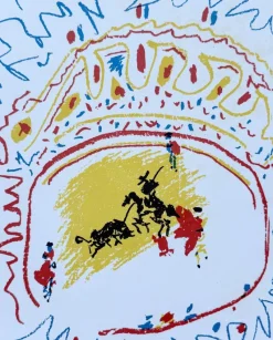Best Pamono Pablo Picasso, The Little Bullfight, 1958, Original Signed Lithograph