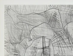 Pamono Pablo Picasso, Étreinte I, 1963, Drypoint Etching><noscript><img width=