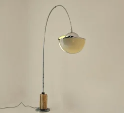 Sale Pamono Pac-Man Arco Floor Lamp attributed to Superstudio for Poltronova, 1970s