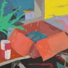Pamono Paco Simon, Caja Rosa, 1980, Canvas Painting> Classical