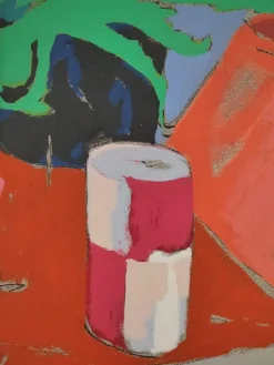 Pamono Paco Simon, Caja Rosa, 1980, Canvas Painting> Classical