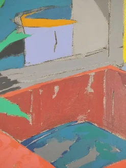 Pamono Paco Simon, Caja Rosa, 1980, Canvas Painting><noscript><img width=
