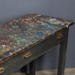 Best Pamono Paint Splashed Art Department Table, 1960s