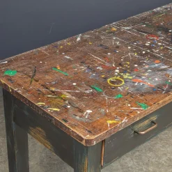Best Pamono Paint Splashed Art Department Table, 1960s