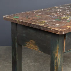 Best Pamono Paint Splashed Art Department Table, 1960s