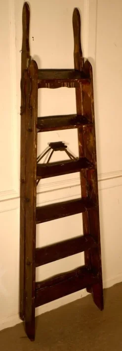 Clearance Pamono Paint Splattered Simplex Safety Step Ladder, 1900s
