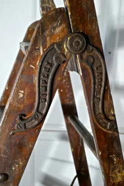 Clearance Pamono Paint Splattered Simplex Safety Step Ladder, 1900s